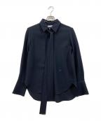 MADISON BLUEマディソンブルー）の古着「NECK TIE BLOUSE」｜ネイビー