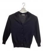 CHAOSカオス）の古着「5Gオーブリネンニットカーディガン」｜ブラック