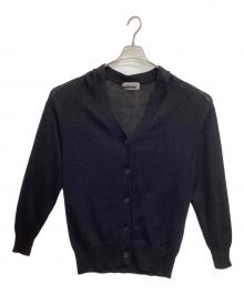 CHAOS（カオス）の古着「5Gオーブリネンニットカーディガン」｜ブラック