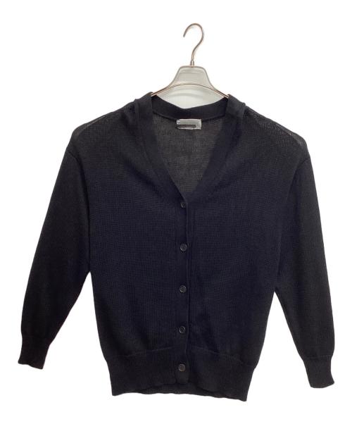 CHAOS（カオス）Chaos (カオス) 5Gオーブリネンニットカーディガン ブラック サイズ:FREEの古着・服飾アイテム