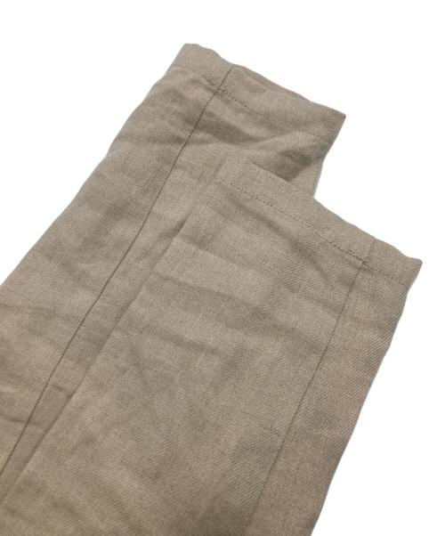 THE COAT by upper hights（ザ・コートバイアッパーハイツ）THE COAT by upper hights (ザ・コートバイアッパーハイツ) リネンロングコート ベージュ サイズ:36の古着・服飾アイテム