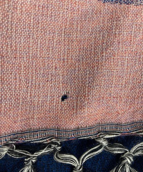 KLAUS HAAPANIEMI（クラウス ハーパニエミ）KLAUS HAAPANIEMI (クラウス ハーパニエミ) Squirrel shawl ショール ネイビーの古着・服飾アイテム