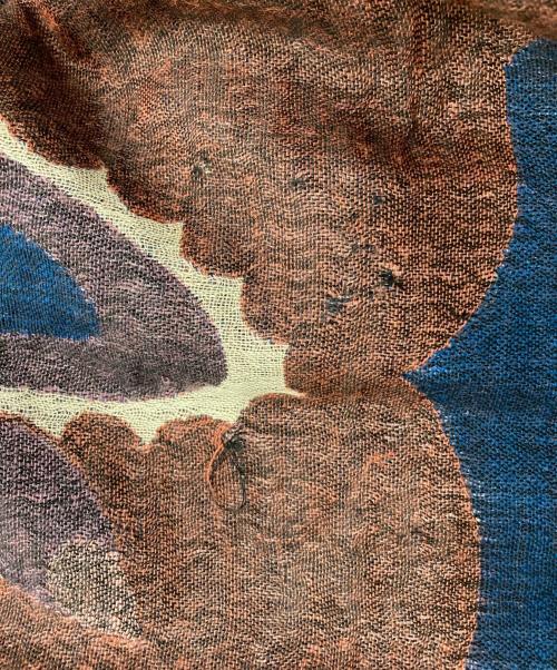 KLAUS HAAPANIEMI（クラウス ハーパニエミ）KLAUS HAAPANIEMI (クラウス ハーパニエミ) Squirrel shawl ショール ネイビーの古着・服飾アイテム