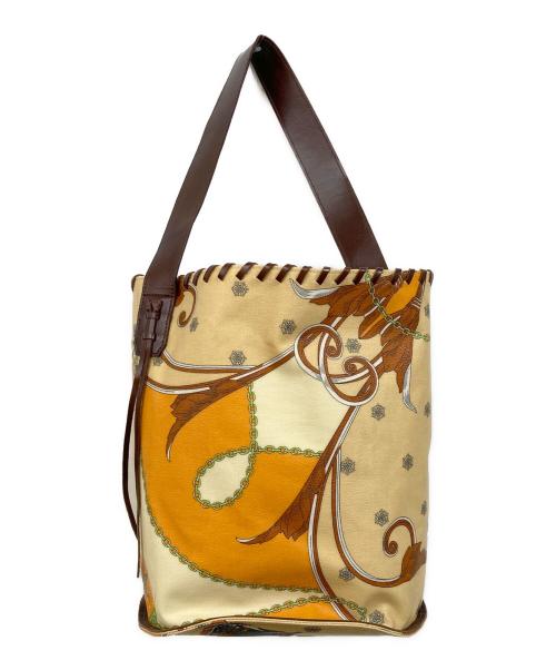 manipuri（マニプリ）manipuri (マニプリ) PVCバケツ型ショルダーバッグ ベージュの古着・服飾アイテム