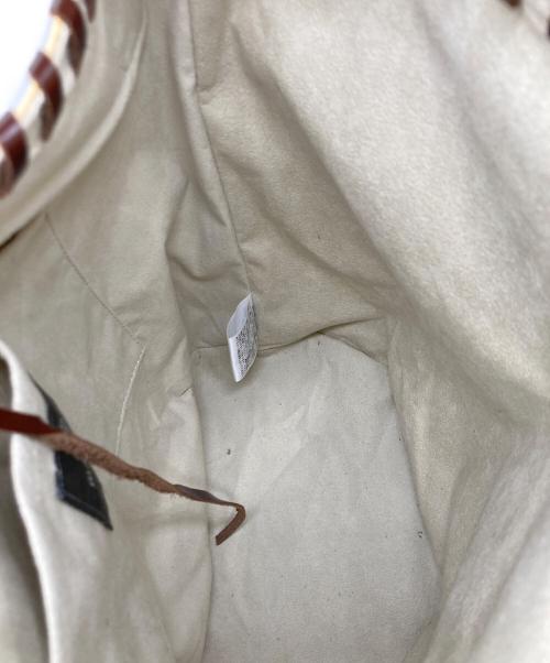 manipuri（マニプリ）manipuri (マニプリ) PVCバケツ型ショルダーバッグ ベージュの古着・服飾アイテム