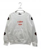 A BATHING APEア ベイシング エイプ）の古着「BAPE MANHUNT CREWNECK」｜ホワイト