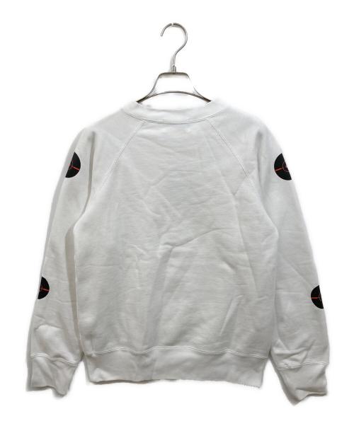 A BATHING APE（ア ベイシング エイプ）A BATHING APE (ア ベイシング エイプ) BAPE MANHUNT CREWNECK ホワイト サイズ:Sの古着・服飾アイテム