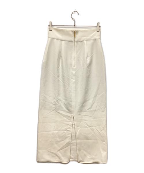 Noble（ノーブル）Noble (ノーブル) ジャージーライクカラータイトスカート ホワイト サイズ:38の古着・服飾アイテム