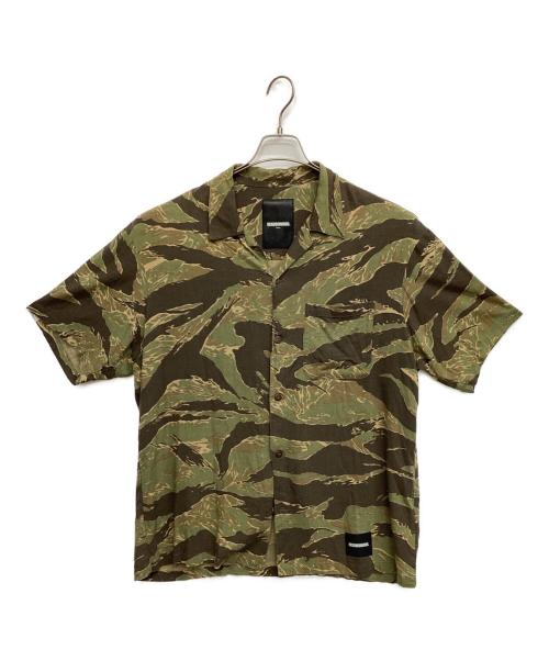 NEIGHBORHOOD（ネイバーフッド）NEIGHBORHOOD (ネイバーフッド) ALOHA TIGER / RL-SHIRT.SS グリーン×ブラック サイズ:XLの古着・服飾アイテム