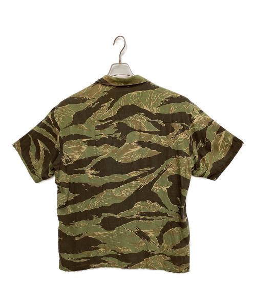 NEIGHBORHOOD（ネイバーフッド）NEIGHBORHOOD (ネイバーフッド) ALOHA TIGER / RL-SHIRT.SS グリーン×ブラック サイズ:XLの古着・服飾アイテム