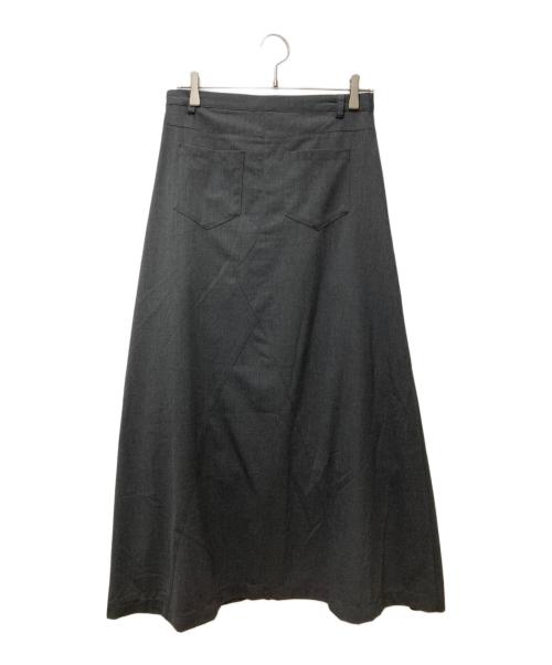 FRAMeWORK（フレームワーク）FRAMeWORK (フレームワーク) ソモウロングフレアスカート グレー サイズ:38の古着・服飾アイテム