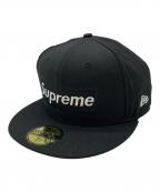 New Era×SUPREMEニューエラ×シュプリーム）の古着「キャップ」｜ブラック