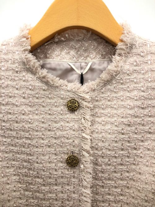 ANAYI（アナイ）ANAYI (アナイ) ツイードセットアップスーツ ベージュ サイズ:36の古着・服飾アイテム