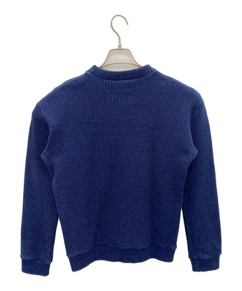 UNE HEURES（ウ ヘフ）UNE HEURES (ウ ヘフ) Vintage Fabric Sweat ネイビー サイズ:Lの古着・服飾アイテム