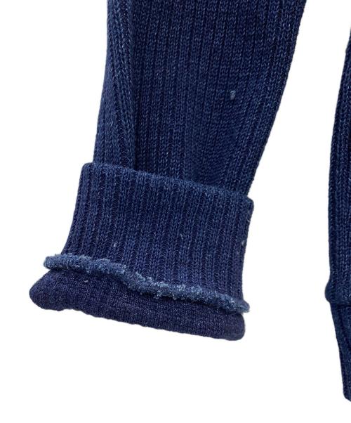 UNE HEURES（ウ ヘフ）UNE HEURES (ウ ヘフ) Vintage Fabric Sweat ネイビー サイズ:Lの古着・服飾アイテム