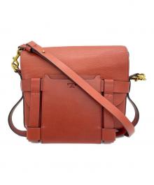 TORY BURCH（トリーバーチ）の古着「レザーショルダーバッグ」｜レッド