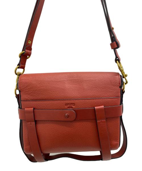 TORY BURCH（トリーバーチ）TORY BURCH (トリーバーチ) レザーショルダーバッグ レッドの古着・服飾アイテム