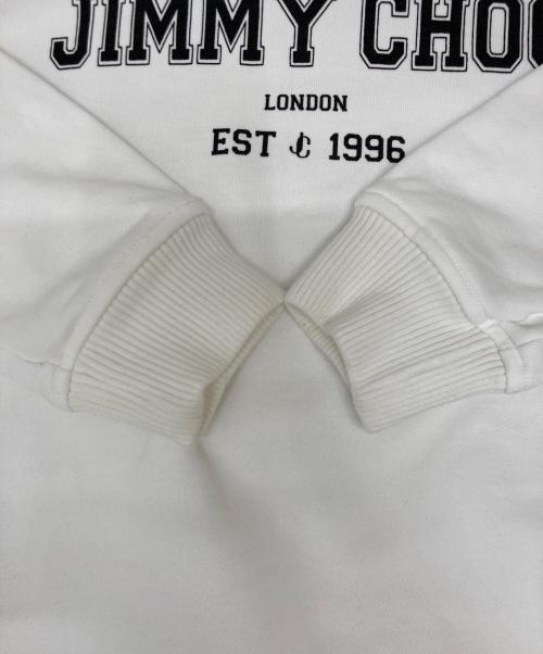 JIMMY CHOO（ジミーチュウ）JIMMY CHOO (ジミーチュウ) JCカレッジフーディ　J000142174 ホワイト サイズ:XSの古着・服飾アイテム