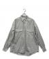 Porter Classic（ポータークラシック）の古着「Roll up シャツ」｜グレー×ホワイト