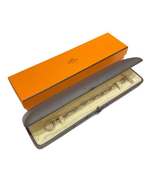 HERMES（エルメス）HERMES (エルメス) 70's-80's シェーヌダンクル PM ブレス CHAINE D’ANCRE 16LINK 筆記体刻印 シルバー サイズ:PM/16コマ/16LINK/16.0cmの古着・服飾アイテム