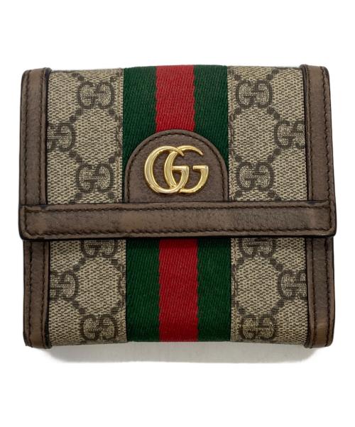 GUCCI（グッチ）GUCCI (グッチ) 財布 ブラウンの古着・服飾アイテム