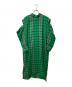 LE PHIL（ル フィル）の古着「ドライウールチェックワンピース」｜グリーン