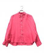 Plageプラージュ）の古着「Linen Short シャツ」｜ピンク