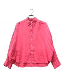 Plage（プラージュ）の古着「Linen Short シャツ」｜ピンク