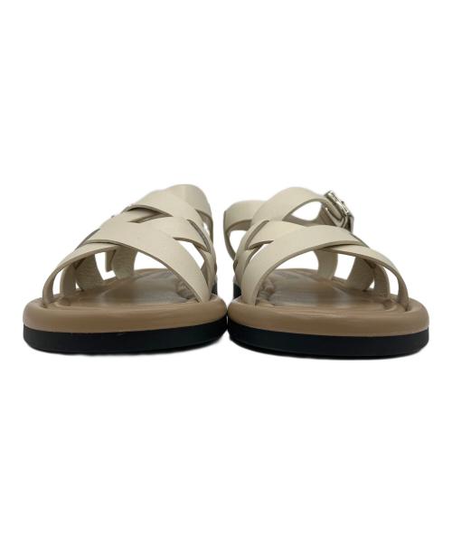 STACCATO（スタッカート）STACCATO (スタッカート) グラディエータースマッシュサンダル ベージュ サイズ:24cmの古着・服飾アイテム