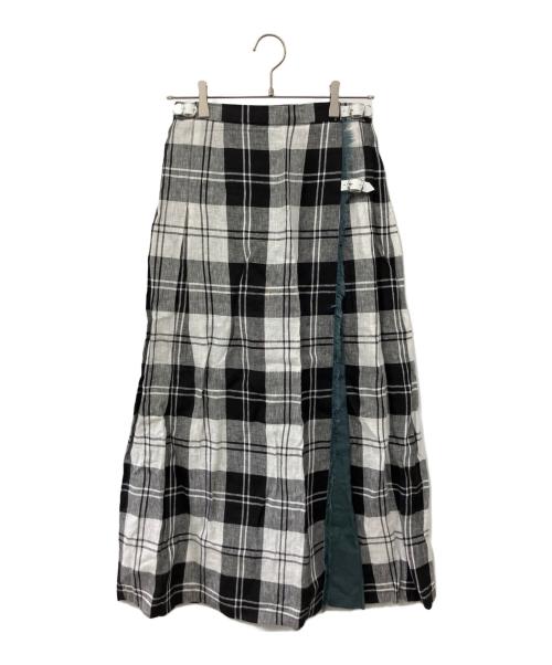 O'NEIL OF DUBLIN（オニールオブダブリン）O'NEIL OF DUBLIN (オニールオブダブリン) UNITED ARROWS (ユナイテッドアローズ) リネンキルトスカート サイズ:42の古着・服飾アイテム