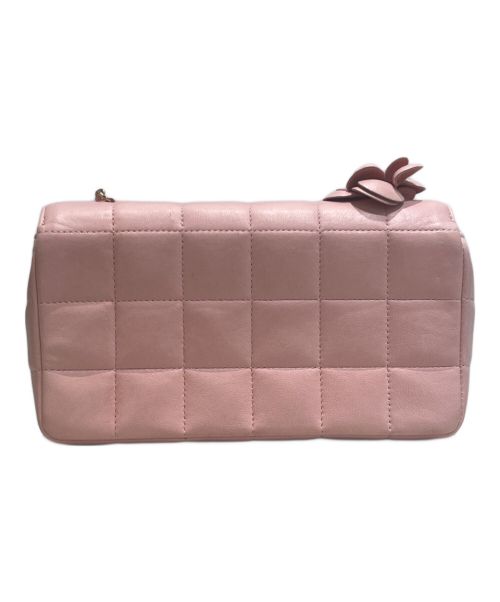 CHANEL（シャネル）CHANEL (シャネル) チョコバーカメリア  ピンク×ゴールド金具 サイズ:19の古着・服飾アイテム
