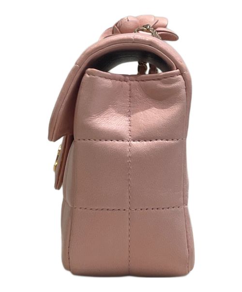CHANEL（シャネル）CHANEL (シャネル) チョコバーカメリア  ピンク×ゴールド金具 サイズ:19の古着・服飾アイテム