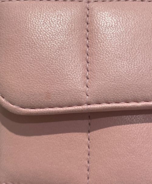 CHANEL（シャネル）CHANEL (シャネル) チョコバーカメリア  ピンク×ゴールド金具 サイズ:19の古着・服飾アイテム