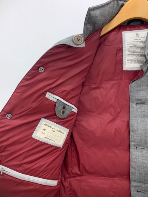 BRUNELLO CUCINELLI（ブルネロクチネリ）BRUNELLO CUCINELLI (ブルネロクチネリ) 中綿ベスト グレー サイズ:Sの古着・服飾アイテム