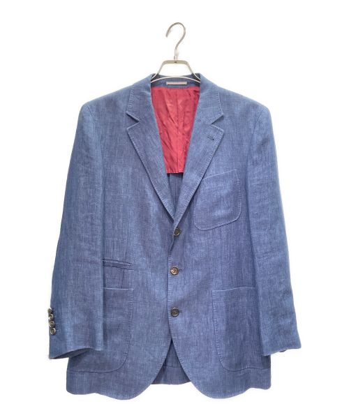 BRUNELLO CUCINELLI（ブルネロクチネリ）BRUNELLO CUCINELLI (ブルネロクチネリ) リネン セットアップ スーツ インディゴ サイズ:46の古着・服飾アイテム