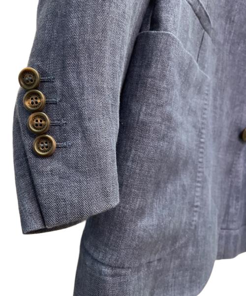 BRUNELLO CUCINELLI（ブルネロクチネリ）BRUNELLO CUCINELLI (ブルネロクチネリ) リネン セットアップ スーツ インディゴ サイズ:46の古着・服飾アイテム