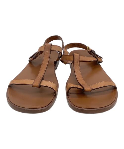 Saint Laurent Paris（サンローランパリ）Saint Laurent Paris (サンローランパリ) レザーサンダル ブラウン サイズ:39の古着・服飾アイテム