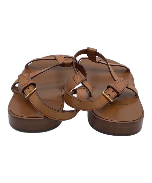 Saint Laurent Paris（サンローランパリ）Saint Laurent Paris (サンローランパリ) レザーサンダル ブラウン サイズ:39の古着・服飾アイテム