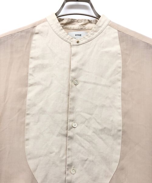 HYKE（ハイク）HYKE (ハイク) シースルーシャツ ベージュ サイズ:２の古着・服飾アイテム