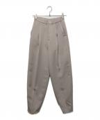 IENAイエナ）の古着「＆NAVYカーブテーパードパンツ」｜ライトグレー