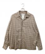 doubletダブレット）の古着「ANT EMBROIDERY SHIRT」｜ブラウン