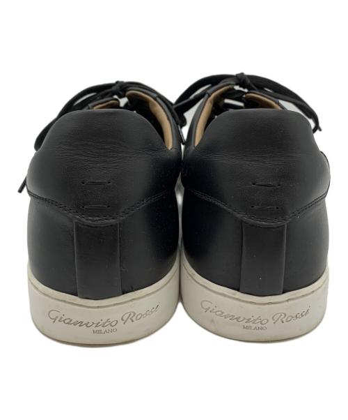Gianvito Rossi（ジャンヴィト ロッシ）Gianvito Rossi (ジャンヴィト・ロッシ) Gianvito Rossi レザーローカットスニーカー ブラック サイズ:42の古着・服飾アイテム