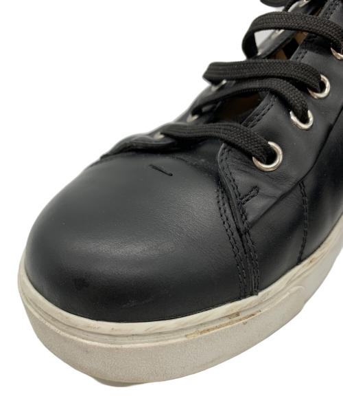 Gianvito Rossi（ジャンヴィト ロッシ）Gianvito Rossi (ジャンヴィト・ロッシ) Gianvito Rossi レザーローカットスニーカー ブラック サイズ:42の古着・服飾アイテム