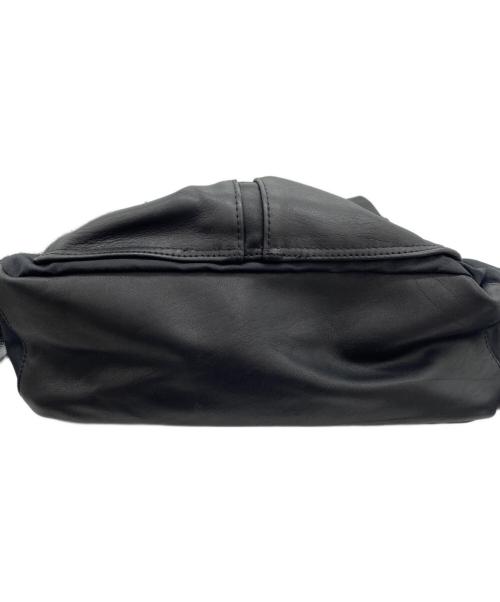 EAR（イア）EAR (イア) BURLAP OUTFITTER (バーラップアウトフィッター) レザーコンビリュック ブラックの古着・服飾アイテム