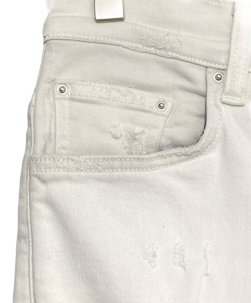 AMIRI（アミリ）AMIRI (アミリ) ダメージ加工デニムパンツ ホワイト サイズ:76cm(W30)の古着・服飾アイテム