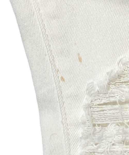 AMIRI（アミリ）AMIRI (アミリ) ダメージ加工デニムパンツ ホワイト サイズ:76cm(W30)の古着・服飾アイテム