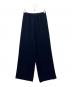j. someone precious（ジェイドット サムワンプレシャス）の古着「ドレープWクロスセミワイドパンツ」｜ネイビー