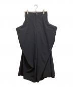 UN3D.アンスリード）の古着「TUCK GATHER WIDE PT」｜ブラック