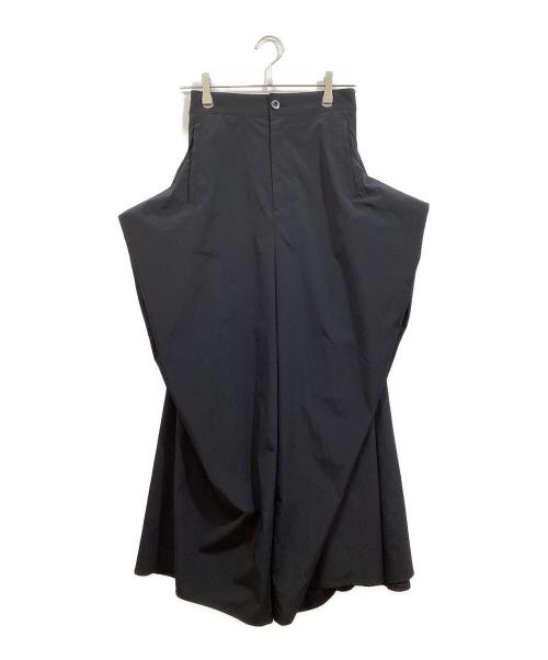 UN3D.（アンスリード）UN3D. (アンスリード) TUCK GATHER WIDE PT ブラック サイズ:38の古着・服飾アイテム