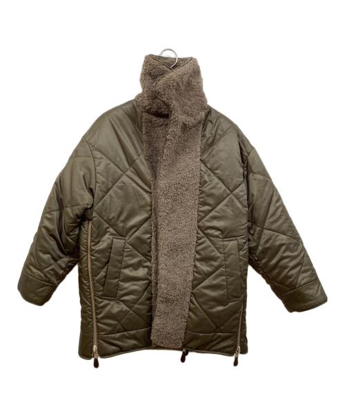 CASA FLINE（カーサフライン）CASA FLINE (カーサフライン) ステンカラーボアリバーシブルJKコート オリーブ サイズ:Freeの古着・服飾アイテム